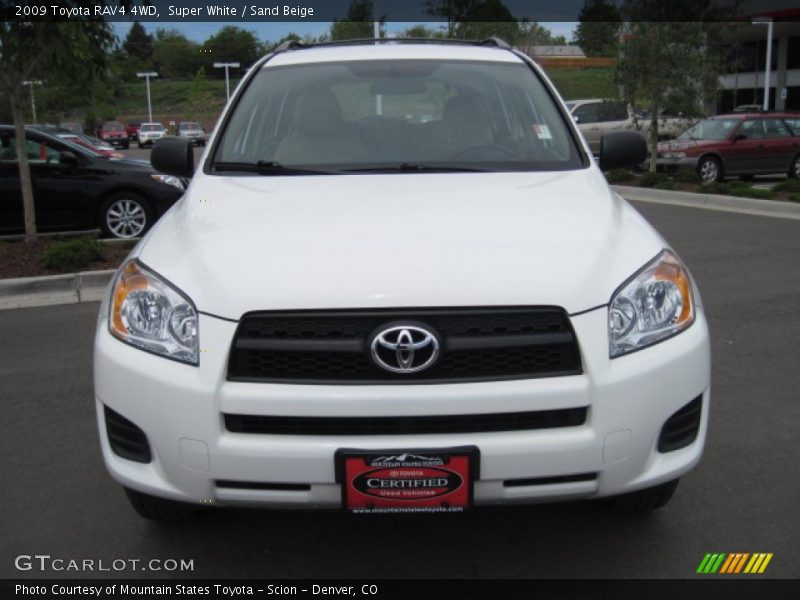 Super White / Sand Beige 2009 Toyota RAV4 4WD