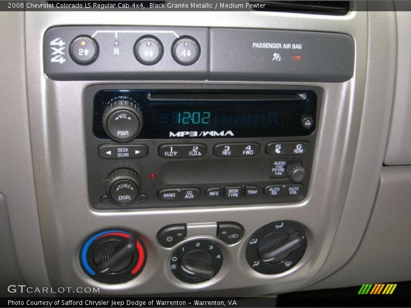 Black Granite Metallic / Medium Pewter 2008 Chevrolet Colorado LS Regular Cab 4x4