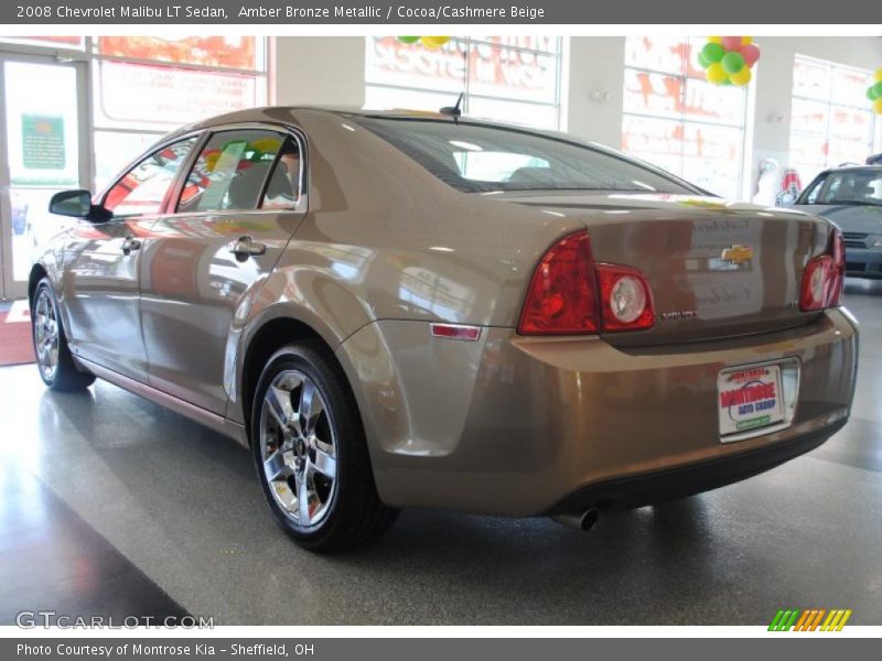 Amber Bronze Metallic / Cocoa/Cashmere Beige 2008 Chevrolet Malibu LT Sedan