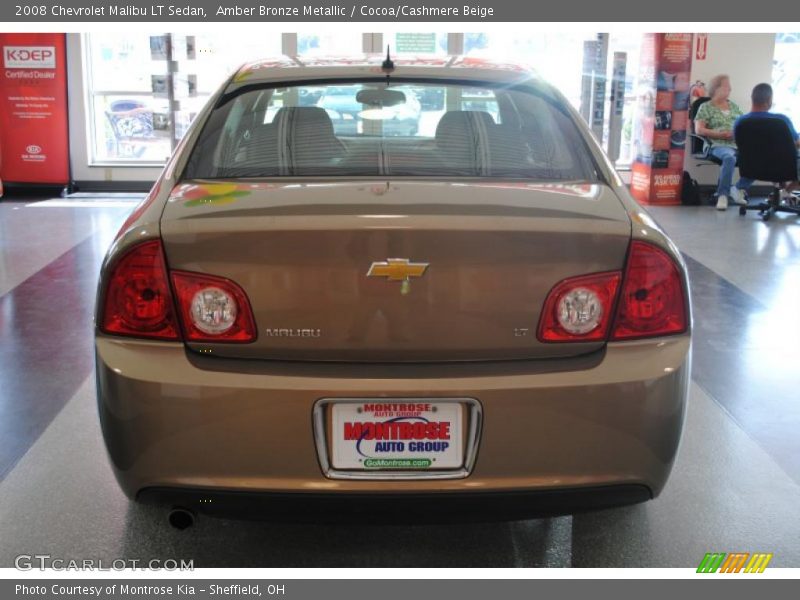 Amber Bronze Metallic / Cocoa/Cashmere Beige 2008 Chevrolet Malibu LT Sedan