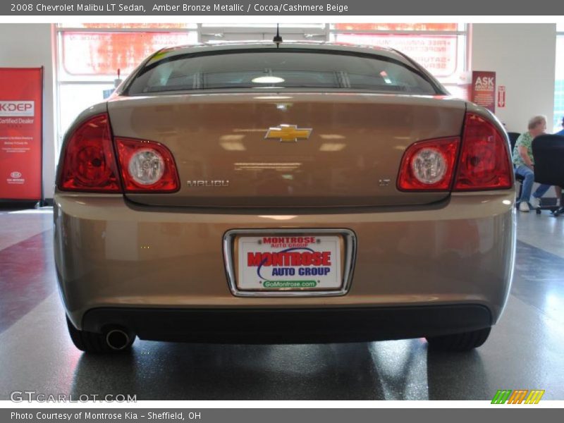 Amber Bronze Metallic / Cocoa/Cashmere Beige 2008 Chevrolet Malibu LT Sedan