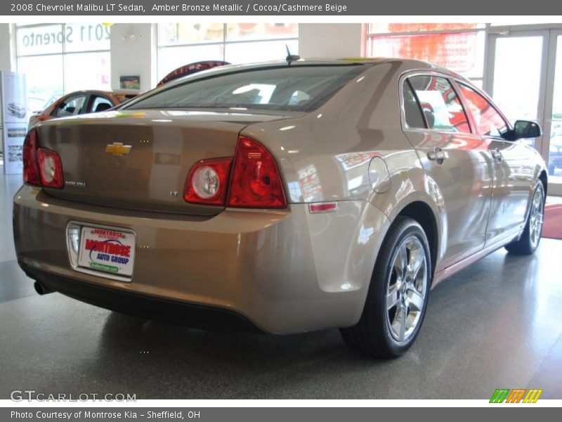Amber Bronze Metallic / Cocoa/Cashmere Beige 2008 Chevrolet Malibu LT Sedan