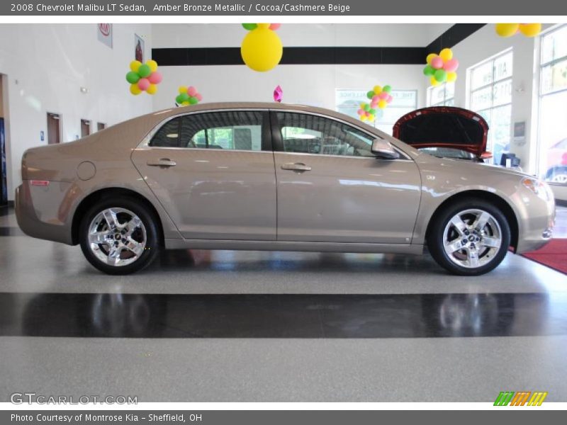 Amber Bronze Metallic / Cocoa/Cashmere Beige 2008 Chevrolet Malibu LT Sedan
