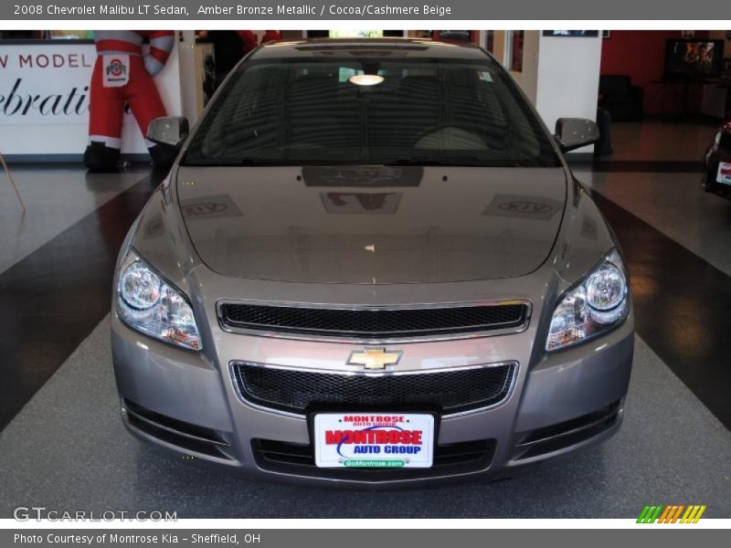 Amber Bronze Metallic / Cocoa/Cashmere Beige 2008 Chevrolet Malibu LT Sedan