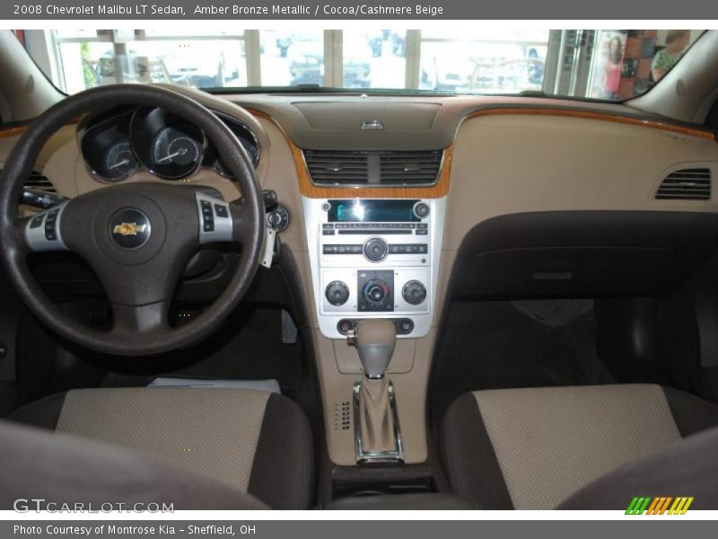 Amber Bronze Metallic / Cocoa/Cashmere Beige 2008 Chevrolet Malibu LT Sedan