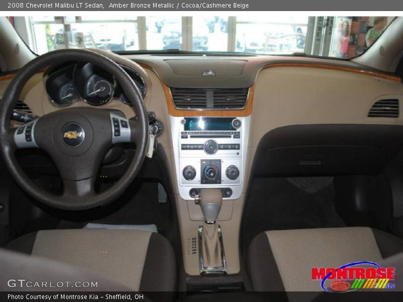 Amber Bronze Metallic / Cocoa/Cashmere Beige 2008 Chevrolet Malibu LT Sedan