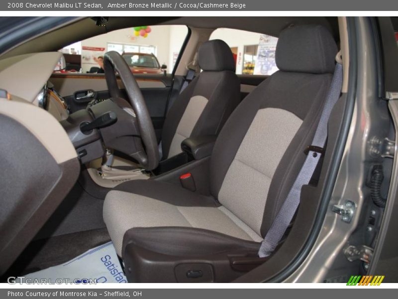 Amber Bronze Metallic / Cocoa/Cashmere Beige 2008 Chevrolet Malibu LT Sedan