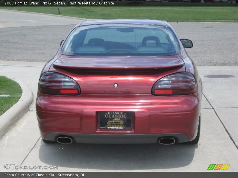 Redfire Metallic / Graphite 2003 Pontiac Grand Prix GT Sedan