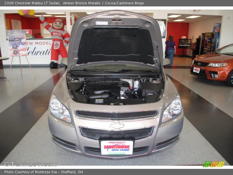 Amber Bronze Metallic / Cocoa/Cashmere Beige 2008 Chevrolet Malibu LT Sedan