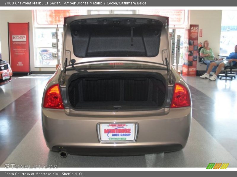 Amber Bronze Metallic / Cocoa/Cashmere Beige 2008 Chevrolet Malibu LT Sedan