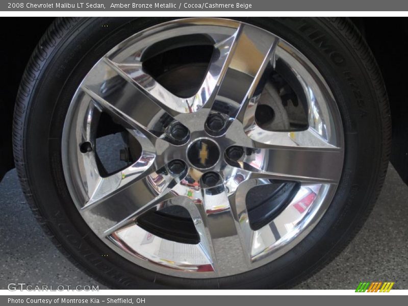 Amber Bronze Metallic / Cocoa/Cashmere Beige 2008 Chevrolet Malibu LT Sedan