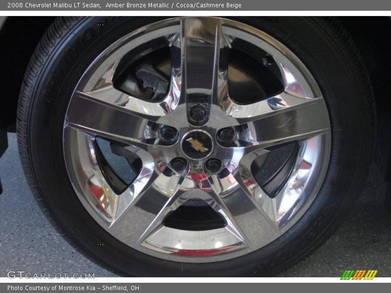 Amber Bronze Metallic / Cocoa/Cashmere Beige 2008 Chevrolet Malibu LT Sedan