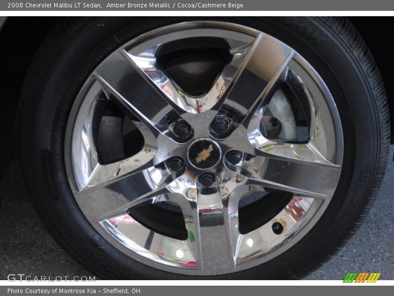 Amber Bronze Metallic / Cocoa/Cashmere Beige 2008 Chevrolet Malibu LT Sedan