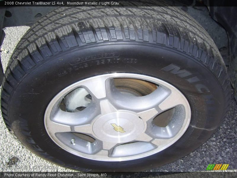 Moondust Metallic / Light Gray 2008 Chevrolet TrailBlazer LS 4x4