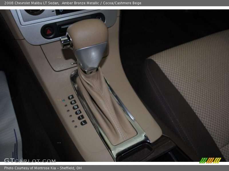 Amber Bronze Metallic / Cocoa/Cashmere Beige 2008 Chevrolet Malibu LT Sedan