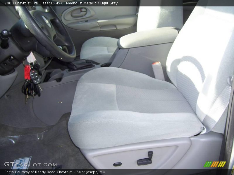 Moondust Metallic / Light Gray 2008 Chevrolet TrailBlazer LS 4x4