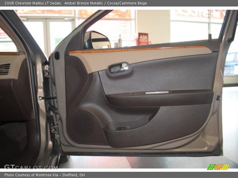 Amber Bronze Metallic / Cocoa/Cashmere Beige 2008 Chevrolet Malibu LT Sedan