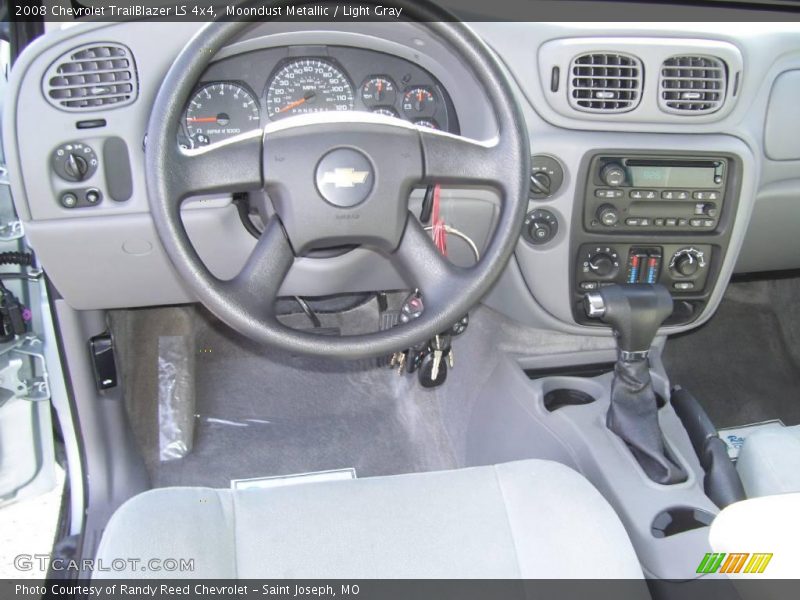 Moondust Metallic / Light Gray 2008 Chevrolet TrailBlazer LS 4x4