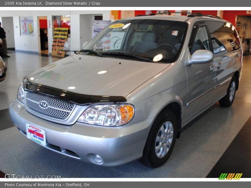 Diamond Silver Metallic / Gray 2005 Kia Sedona LX