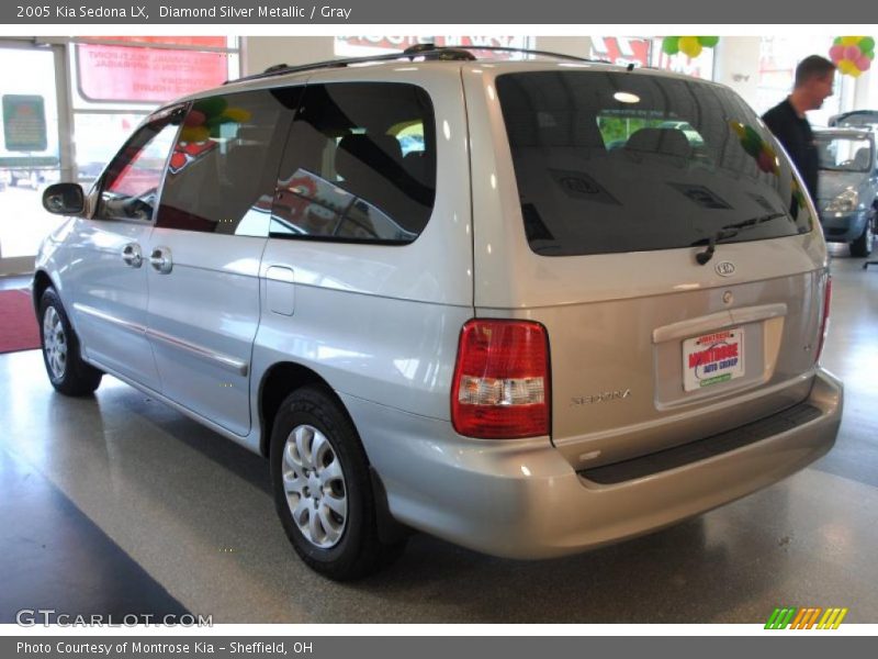 Diamond Silver Metallic / Gray 2005 Kia Sedona LX