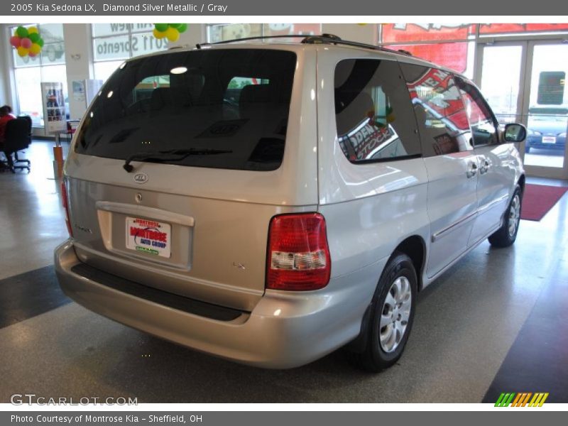 Diamond Silver Metallic / Gray 2005 Kia Sedona LX