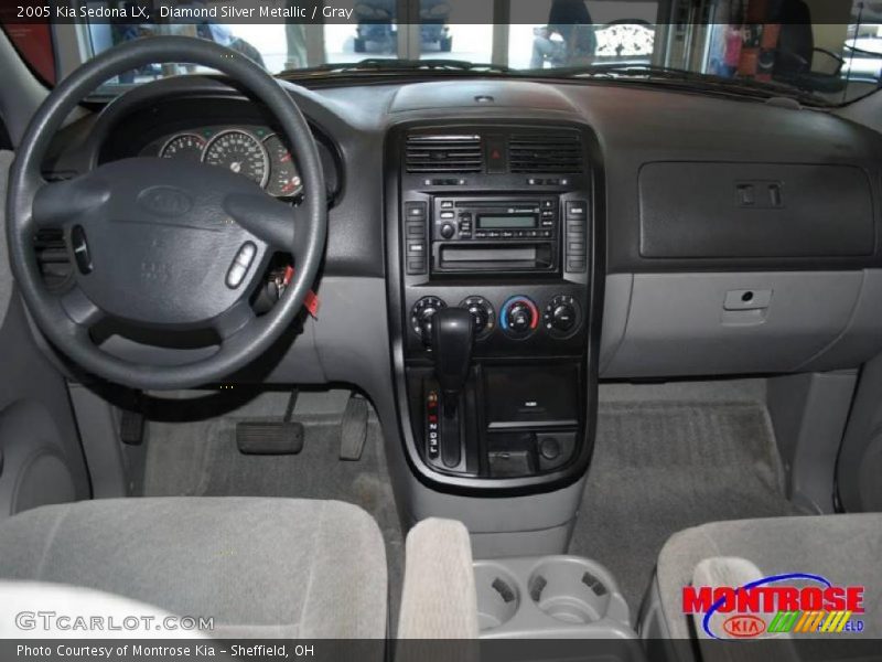 Diamond Silver Metallic / Gray 2005 Kia Sedona LX