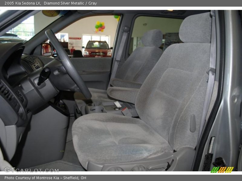 Diamond Silver Metallic / Gray 2005 Kia Sedona LX