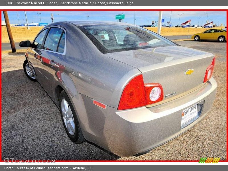 Sandstone Metallic / Cocoa/Cashmere Beige 2008 Chevrolet Malibu LS Sedan