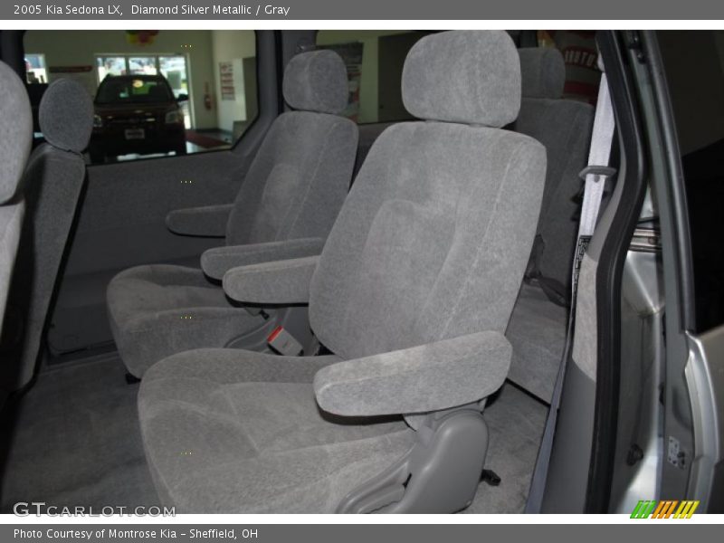 Diamond Silver Metallic / Gray 2005 Kia Sedona LX