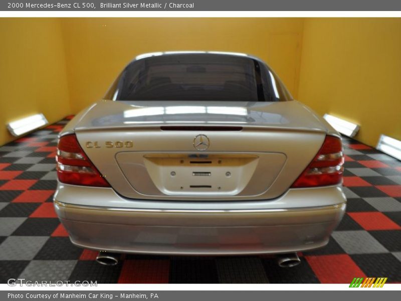 Brilliant Silver Metallic / Charcoal 2000 Mercedes-Benz CL 500