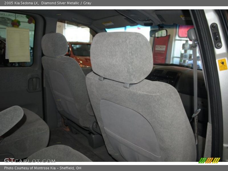 Diamond Silver Metallic / Gray 2005 Kia Sedona LX