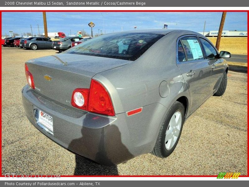 Sandstone Metallic / Cocoa/Cashmere Beige 2008 Chevrolet Malibu LS Sedan