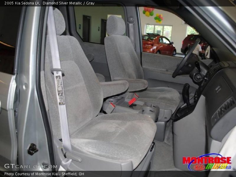 Diamond Silver Metallic / Gray 2005 Kia Sedona LX