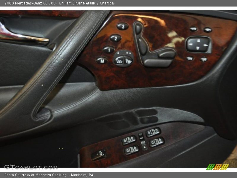 Brilliant Silver Metallic / Charcoal 2000 Mercedes-Benz CL 500