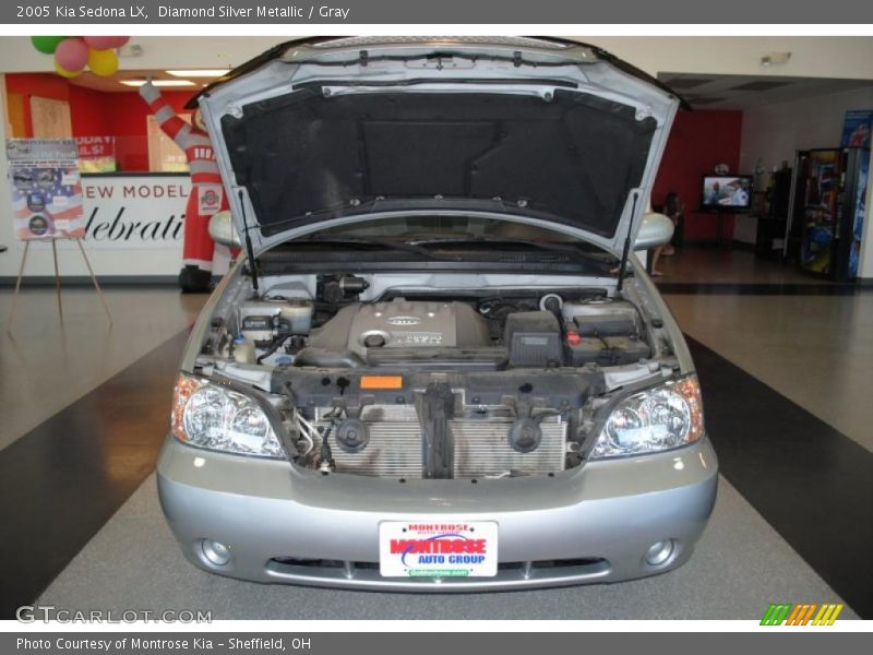 Diamond Silver Metallic / Gray 2005 Kia Sedona LX