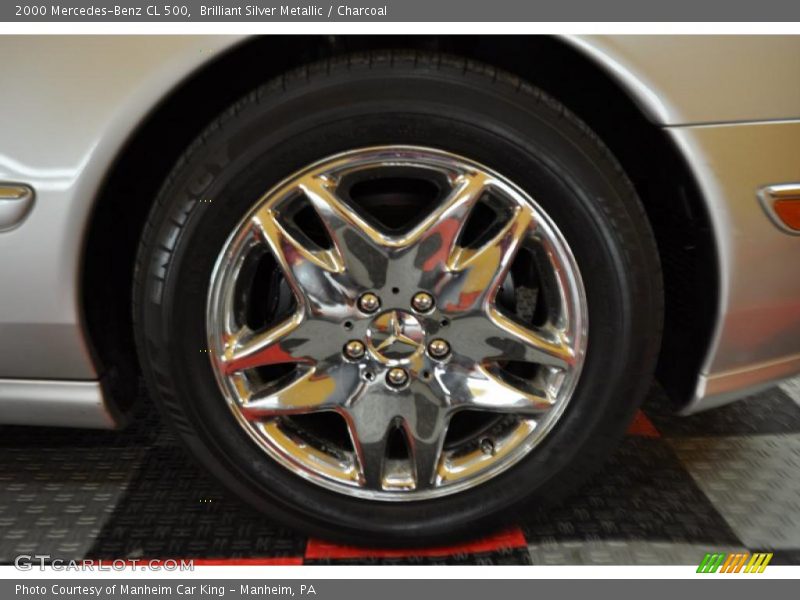 Brilliant Silver Metallic / Charcoal 2000 Mercedes-Benz CL 500