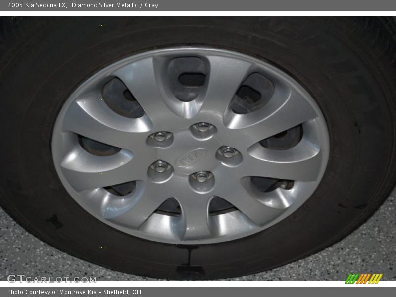 Diamond Silver Metallic / Gray 2005 Kia Sedona LX