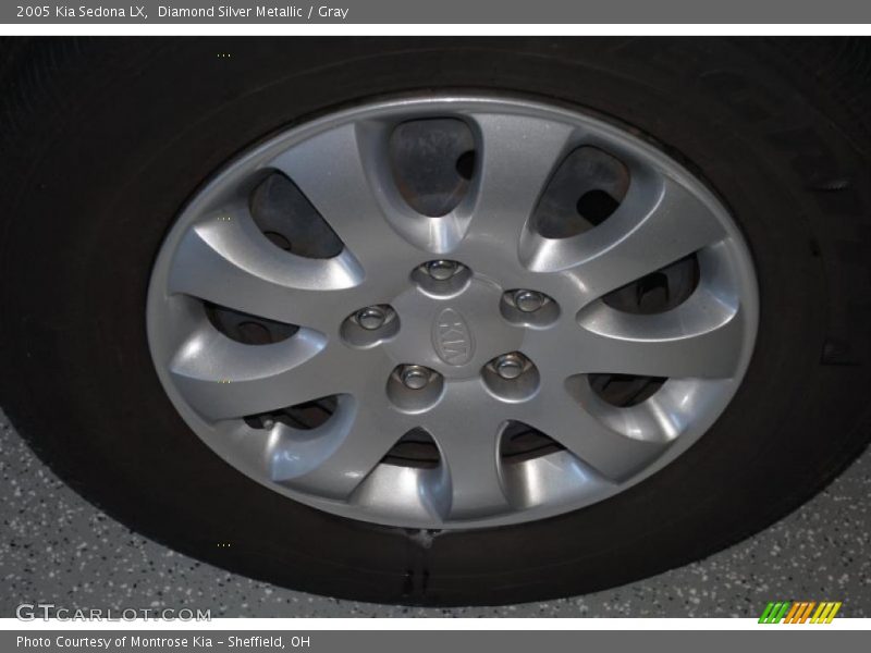 Diamond Silver Metallic / Gray 2005 Kia Sedona LX