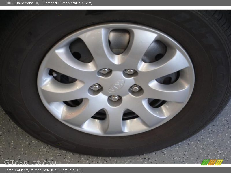 Diamond Silver Metallic / Gray 2005 Kia Sedona LX