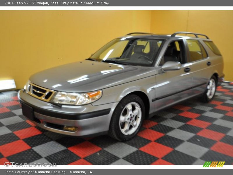 Steel Gray Metallic / Medium Gray 2001 Saab 9-5 SE Wagon