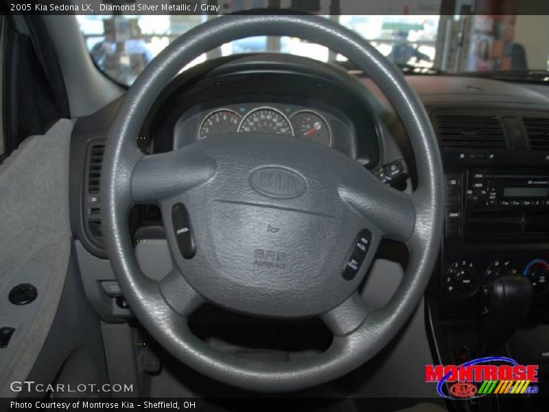 Diamond Silver Metallic / Gray 2005 Kia Sedona LX