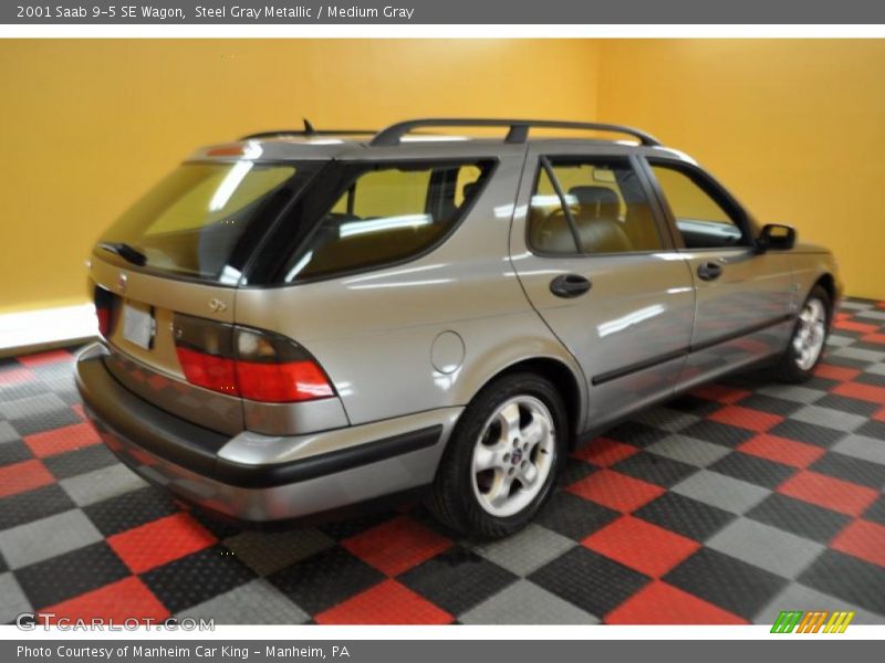 Steel Gray Metallic / Medium Gray 2001 Saab 9-5 SE Wagon