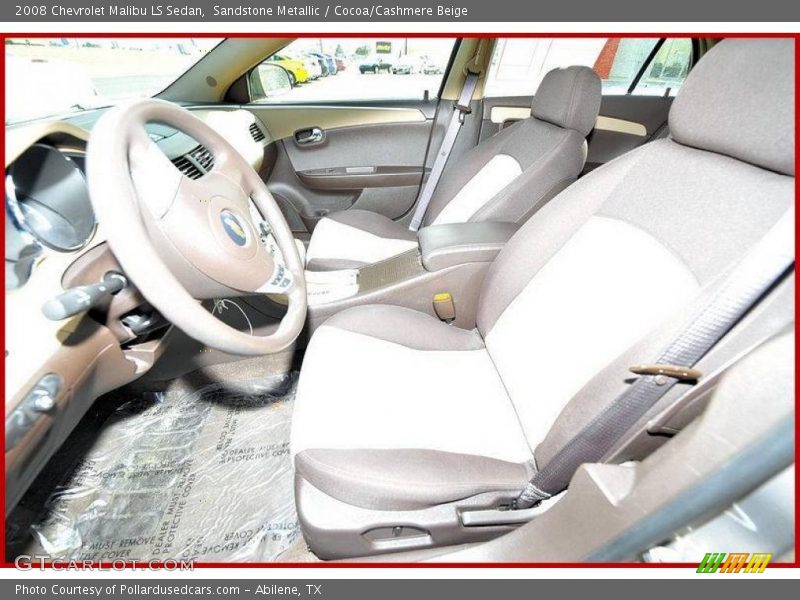 Sandstone Metallic / Cocoa/Cashmere Beige 2008 Chevrolet Malibu LS Sedan