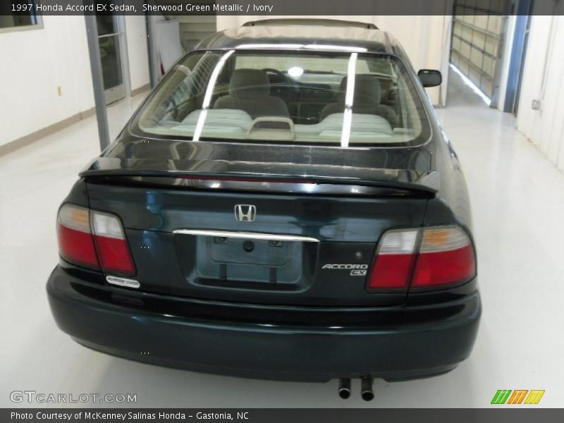 Sherwood Green Metallic / Ivory 1997 Honda Accord EX Sedan