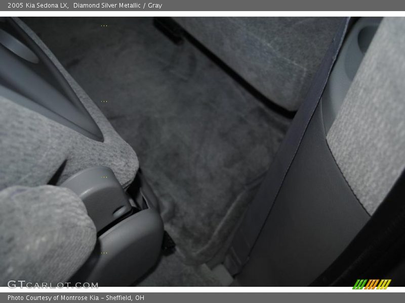 Diamond Silver Metallic / Gray 2005 Kia Sedona LX