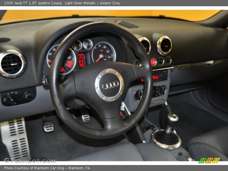Light Silver Metallic / Aviator Grey 2005 Audi TT 1.8T quattro Coupe