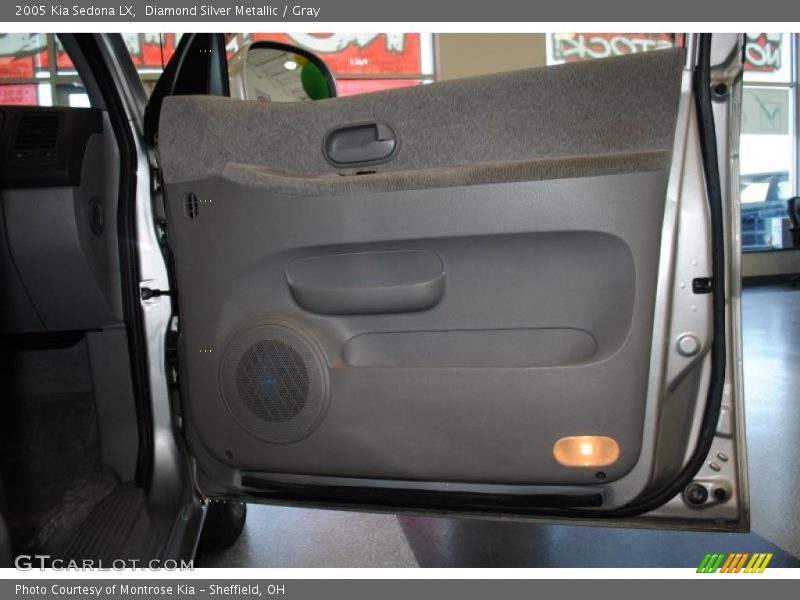 Diamond Silver Metallic / Gray 2005 Kia Sedona LX