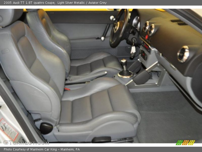 Light Silver Metallic / Aviator Grey 2005 Audi TT 1.8T quattro Coupe