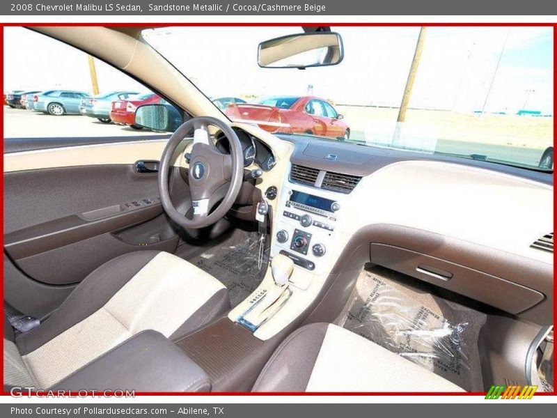 Sandstone Metallic / Cocoa/Cashmere Beige 2008 Chevrolet Malibu LS Sedan