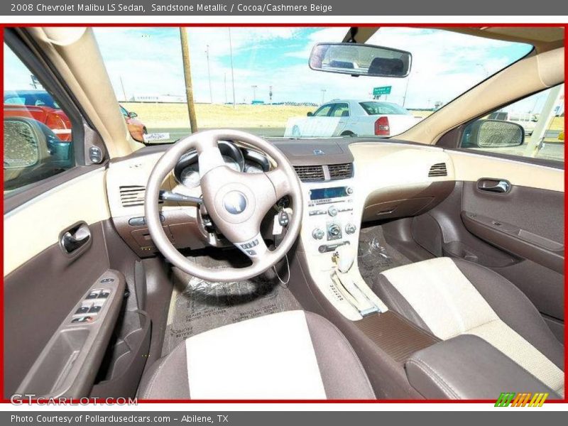 Sandstone Metallic / Cocoa/Cashmere Beige 2008 Chevrolet Malibu LS Sedan